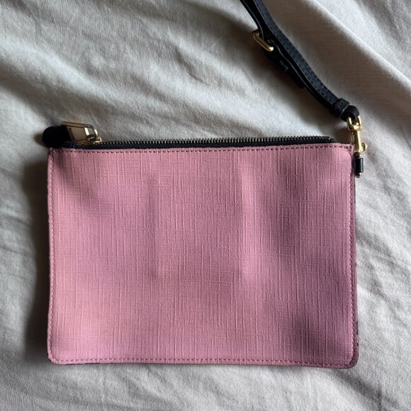 Moschino Teddy Bear Print Coated Canvas Clutch - Picture 2 of 4